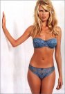 Claudia Schiffer in blue lingerie for H-M