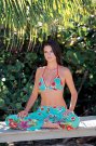 Adriana Lima Floral Triangle Colours Bikini Zeki
