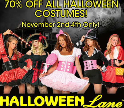 Halloween Lane Sale 70 Percent Off