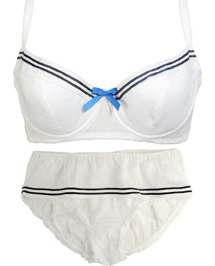 Sailor inspired padded bra and knickers FIFI CHACHNIL