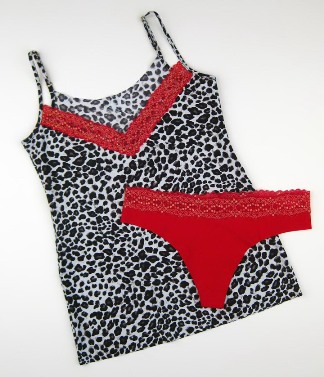 Commando Holiday Leopard Cami w Red Thong