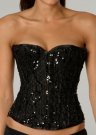 Vollers Sequins and Lace overbust corset