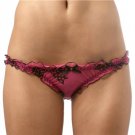 Silk Bow Hipster Knickers Pink